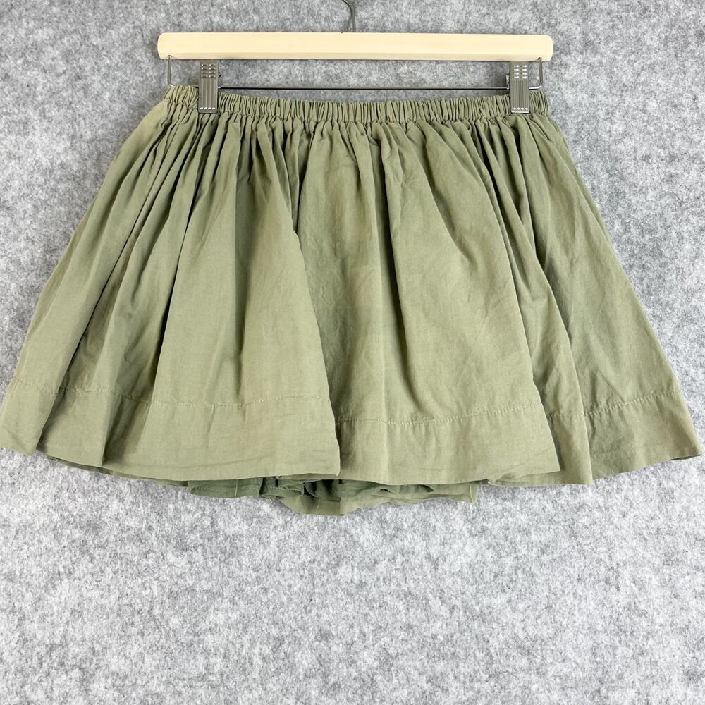 Anthropologie Luminary Fine Collection Skirt Womens Small Green Shorts Lined